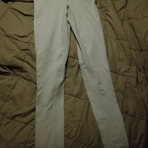 ALO white moto leggings